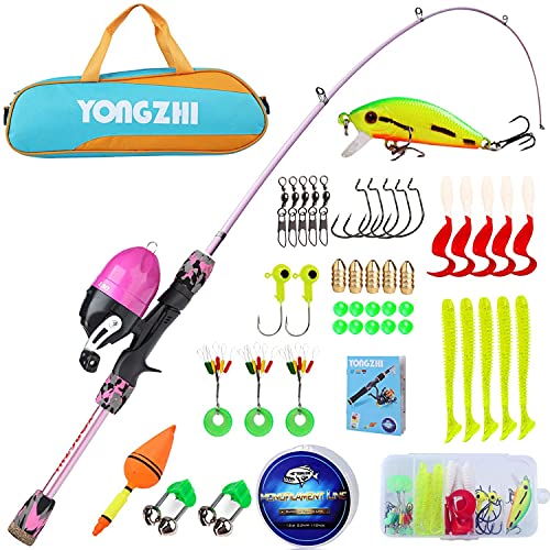 Sougayilang Kinder-Angelruten, tragbare Teleskop-Angelrute und Spulenkombination, mit Angelschnur, Spincast-Angeltasche für Jugendliche, Mädchen und Jungen, auf Reisen, Kinder-Angelrute Sougayilang Kinder-Angelruten, tragbare Teleskop-Angelrute und Spulenkombination, mit Angelschnur, Spincast-Angeltasche für Jugendliche, Mädchen und Jungen, auf Reisen, Kinder-Angelrute von Sougayilang