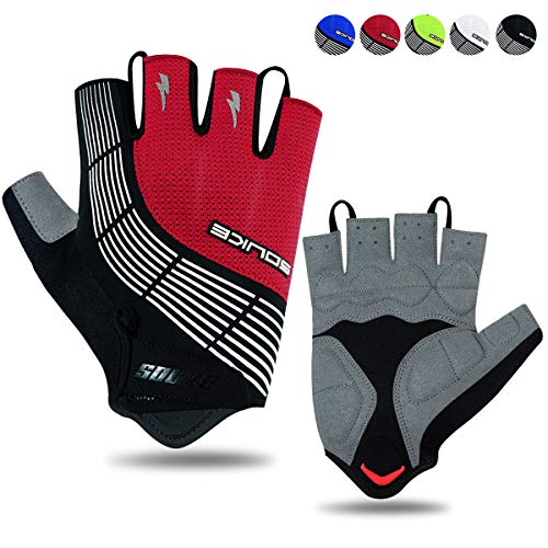 Souke Sports Fahrradhandschuhe Halbfinger Herren Damen Gel Stoßdämpfung Fitness Handschuhe Atmungsaktiv Anti-Rutsch Radhandschuhe Souke Sports Fahrradhandschuhe Halbfinger Herren Damen Gel Stoßdämpfung Fitness Handschuhe Atmungsaktiv Anti-Rutsch Radhandschuhe von Souke Sports