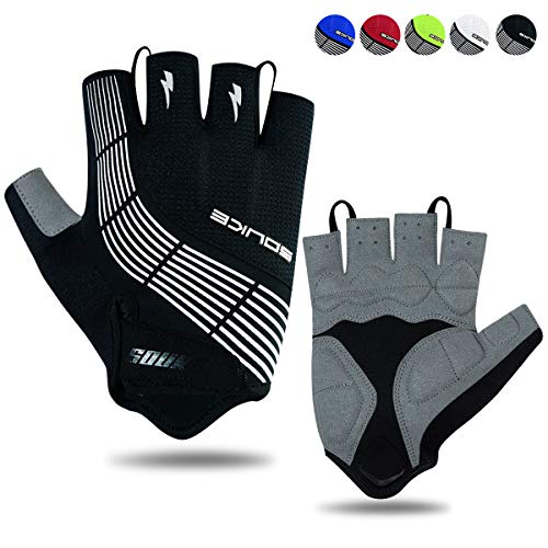 Souke Sports Fahrradhandschuhe Halbfinger Herren Damen Gel Stoßdämpfung Fitness Handschuhe Atmungsaktiv Anti-Rutsch Radhandschuhe Souke Sports Fahrradhandschuhe Halbfinger Herren Damen Gel Stoßdämpfung Fitness Handschuhe Atmungsaktiv Anti-Rutsch Radhandschuhe von Souke Sports