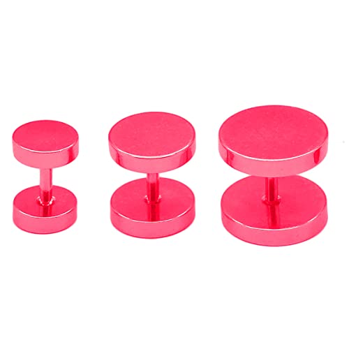 Soul-Cats 2 Fakeplugs Fake Plug Tunnel Piercing Ohrstecker Ohrring Herren schwarz Silber, Größe: 6 mm;Farbe: pink Soul-Cats 2 Fakeplugs Fake Plug Tunnel Piercing Ohrstecker Ohrring Herren schwarz Silber, Größe: 6 mm;Farbe: pink von Soul-Cats