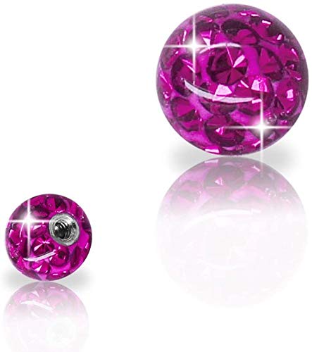 Soul-Cats Piercing Kugel Schraub Ersatzkugel Kristall Gel Epoxy Ferido viele Größen, Farbe:lila, Gewinde:1.2 mm, Kugelgröße:5 mm Soul-Cats Piercing Kugel Schraub Ersatzkugel Kristall Gel Epoxy Ferido viele Größen, Farbe:lila, Gewinde:1.2 mm, Kugelgröße:5 mm von Soul-Cats