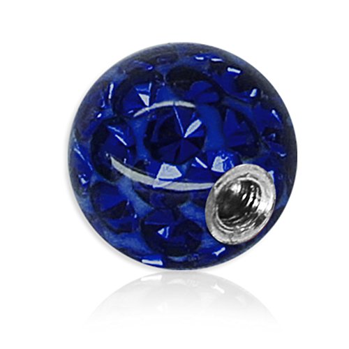 Soul-Cats Piercing Kugel Schraub Ersatzkugel Kristall Gel Epoxy Ferido viele Größen, Farbe:Marine, Gewinde:1.2 mm, Kugelgröße:5 mm Soul-Cats Piercing Kugel Schraub Ersatzkugel Kristall Gel Epoxy Ferido viele Größen, Farbe:Marine, Gewinde:1.2 mm, Kugelgröße:5 mm von Soul-Cats