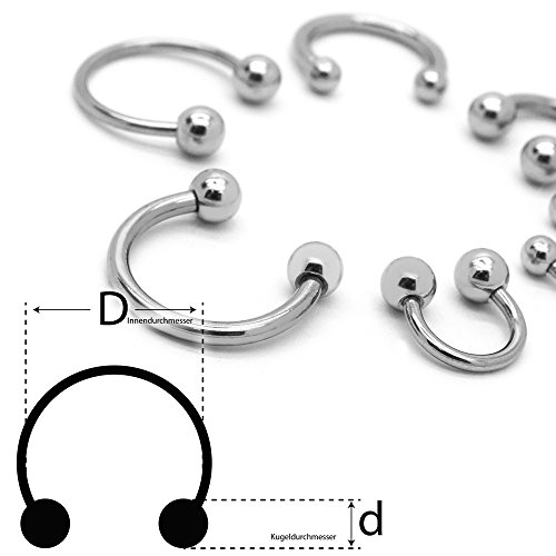 Soul-Cats Piercingring offen Chirurgenstahl Ohr Lippe, Farbe: Silber Soul-Cats Piercingring offen Chirurgenstahl Ohr Lippe, Farbe: Silber von Soul-Cats