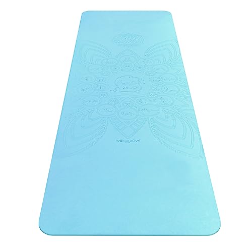 Soul Mates Leichte Yoga- und Pilatesmatte zum Lernen, Übungspartys, das umweltfreundliche TPE-Material, faltbar, Gymnastik, Fitness und Übungen, Fitnessstudio und Zuhause (Gewicht 350 g), Blau Soul Mates Leichte Yoga- und Pilatesmatte zum Lernen, Übungspartys, das umweltfreundliche TPE-Material, faltbar, Gymnastik, Fitness und Übungen, Fitnessstudio und Zuhause (Gewicht 350 g), Blau von Soul Mates