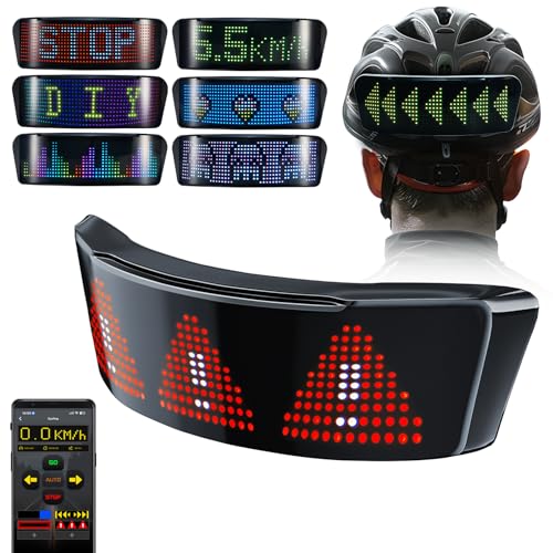 SoulBay LED Namensschild für Helm, Programmierbar LED Display Laufschrift Anzeigetafel Anzeige Namensschild Personalisiert Customizable Fahrradhelm Licht für Skihelm Schutzhelm Motorradhelm SoulBay LED Namensschild für Helm, Programmierbar LED Display Laufschrift Anzeigetafel Anzeige Namensschild Personalisiert Customizable Fahrradhelm Licht für Skihelm Schutzhelm Motorradhelm von SoulBay