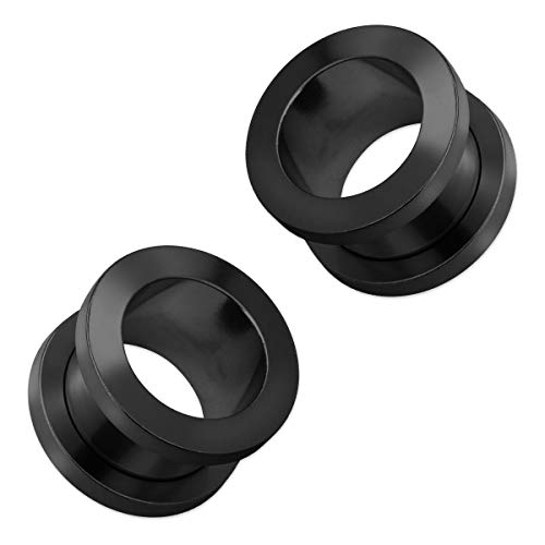 SoulCats 2er Set Flesh Tunnel Tunnelset in verschieden Größen schwarz, Größe: 12 mm, Farbe: Schwarz SoulCats 2er Set Flesh Tunnel Tunnelset in verschieden Größen schwarz, Größe: 12 mm, Farbe: Schwarz von SoulCats
