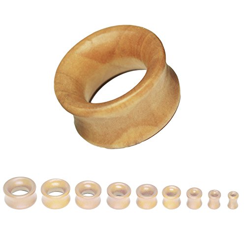 SoulCats 8-22mm Plug Holz Flesh Tunnel Tube Holzplug Double Flared braun schwarz beige, Größe: 10 mm;Farbe: beige SoulCats 8-22mm Plug Holz Flesh Tunnel Tube Holzplug Double Flared braun schwarz beige, Größe: 10 mm;Farbe: beige von SoulCats