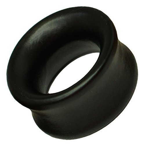 SoulCats 8-22mm Plug Holz Flesh Tunnel Tube Holzplug Double Flared braun schwarz beige, Größe: 16 mm;Farbe: Schwarz. von SoulCats