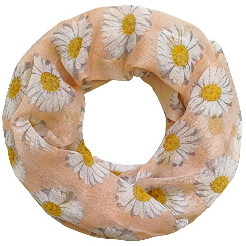 SoulCats Loopschal mit Gänseblümchen-Motiv Halstuch Schal Margeriten, Farbe: rosa SoulCats Loopschal mit Gänseblümchen-Motiv Halstuch Schal Margeriten, Farbe: rosa von SoulCats