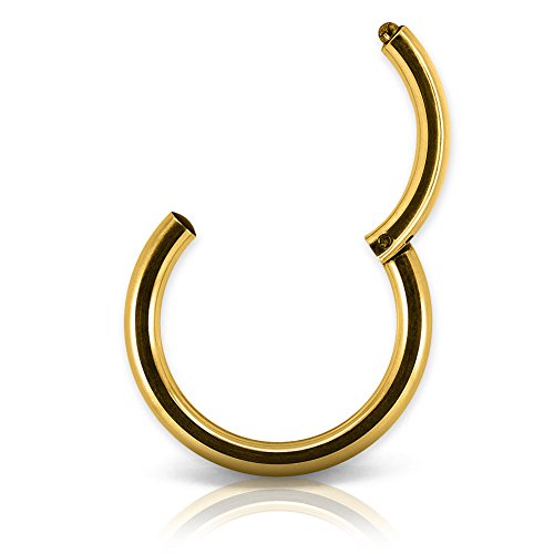 SoulCats Septum Piercingring, universell einsetzbar in der Farbe Gold, Stabstärke: 1.6 mm, Durchmesser: 10 mm SoulCats Septum Piercingring, universell einsetzbar in der Farbe Gold, Stabstärke: 1.6 mm, Durchmesser: 10 mm von SoulCats