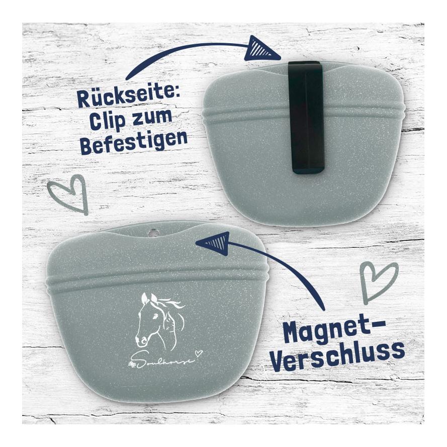 Soulhorse Leckerlibeutel aus Silikon Grösse: 1 Stück, Farbe: Salbei Glitzer Soulhorse Leckerlibeutel aus Silikon Grösse: 1 Stück, Farbe: Salbei Glitzer von Soulhorse