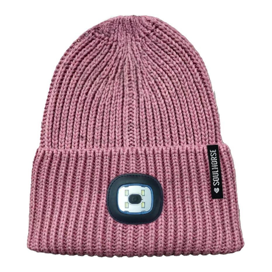 Soulhorse "Reflex & Light" XL Beanie | mit LED Grösse: OneSize, Farbe: Rosé von Soulhorse