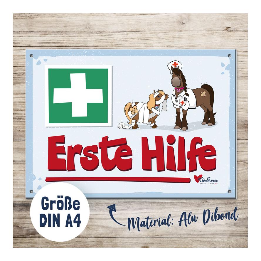 Soulhorse Warnschild "Erste Hilfe" DINA4 Material: Aluminium Soulhorse Warnschild "Erste Hilfe" DINA4 Material: Aluminium von Soulhorse