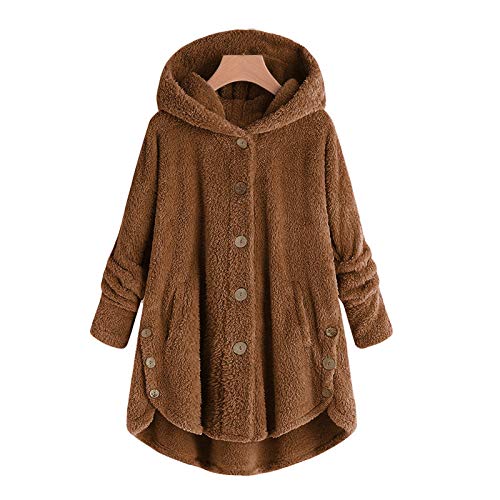 Angebot des Tages, Fleecejacke Damen Große Größen, Teddy Fleece Jacke Damen Flauschig Winter Fleecejacke - Flauschige Kuscheljacke Grosse Grössen Dame Oversize Plüschjacke Warm Wintermantel von Soupliebe