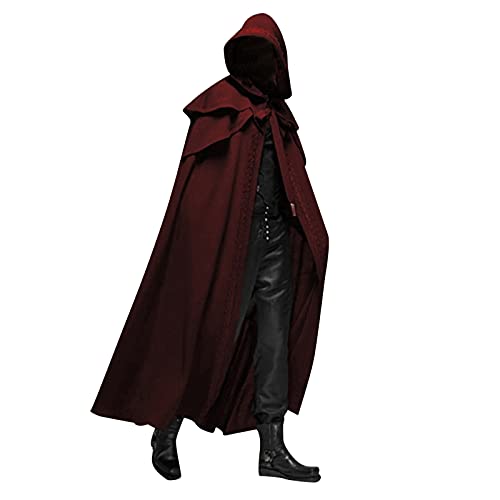 Angebot des Tages, Halloween Kostüm Herren Gruselig, Sensenmann Kostüm Damen Gruselig Partner Halloween Costume Zombie Party Umhang Geist Partnerkostüme Horror Vampir Für Karneval Mottoparty von Soupliebe