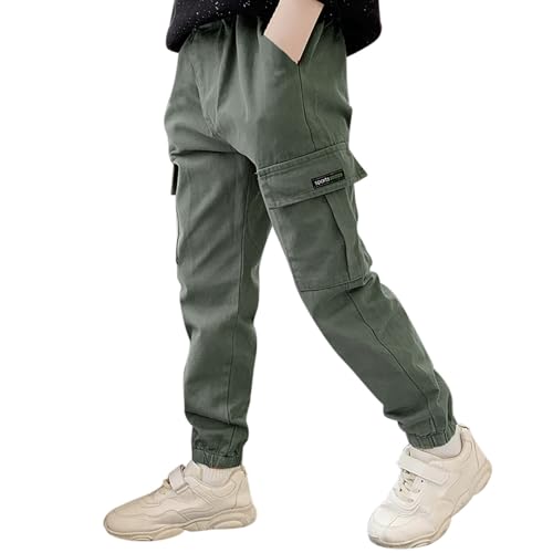 Angebot des Tages, Softshellhose Jungen, Baggy Hosen Kinder Jungen Lange Jogginghose Wanderhose Mit Gummizug Cargo Pants Outdoor Für Casual Softshellhose Teenager Skater Hose von Soupliebe