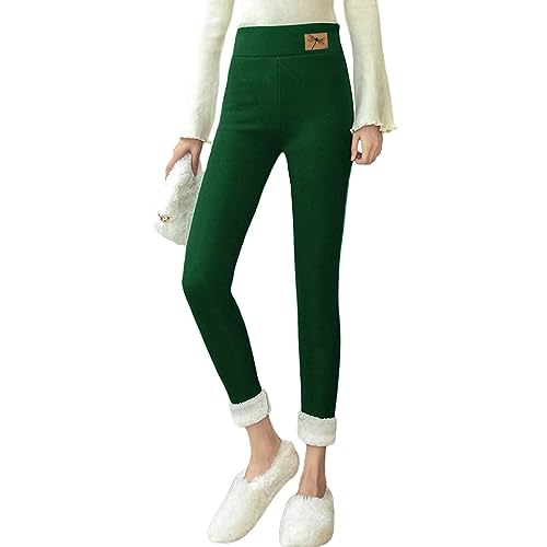 B Ware Retouren, Thermoleggings Damen Thermo Leggings Gefüttert Strumpfhose - Winter Strumpfhosen Mit Taschen Sportleggins Lang Leggins Schwarz Gefütterte Fleecehose Hautfarbe von Soupliebe