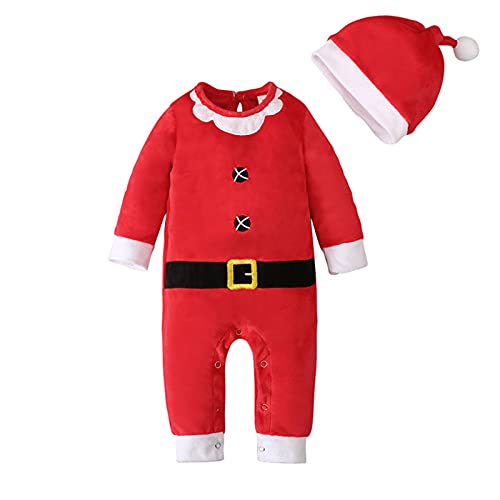 Baby Weihnachtsoutfit Mädchen Weihnachten Kleid - Junge Mädchen Prinzessin Outfit Weihnachtskleid Baby Christmas Outfit Weiche Weihnachtskleidung Weihnachts Outfit Langarm Weihnachtskostüm von Soupliebe