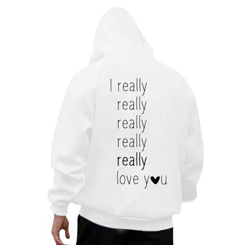 Backprint Hoodie Damen Oversized Sweatjacke - Hoodie Oversize Damen Hoodie Jacke Oversize Winterjacke Langarm Kapuzenpullover Hoodies Für Damen Langarmshirt Pulli Sweatshirts von Soupliebe