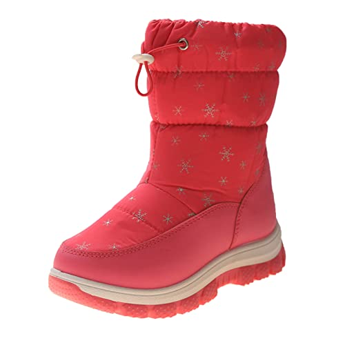 Black Friday, Herbstschuhe Kinder Mädchen Warme Winterschuhe - Gummistiefel Outdoor wasserdichte Herbst Outdoorschuhe Schnürstiefel Gefüttert Schneestiefel von Soupliebe