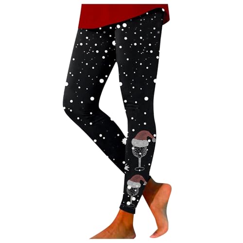 Black Friday Angebote 2024, Weihnachtsleggings Damen Weihnachten Jeggings - Thermohose Leggings Warm Thermo Laufhose Lang Winter Thermoleggings Gefüttert Norweger Strumpfhosen von Soupliebe