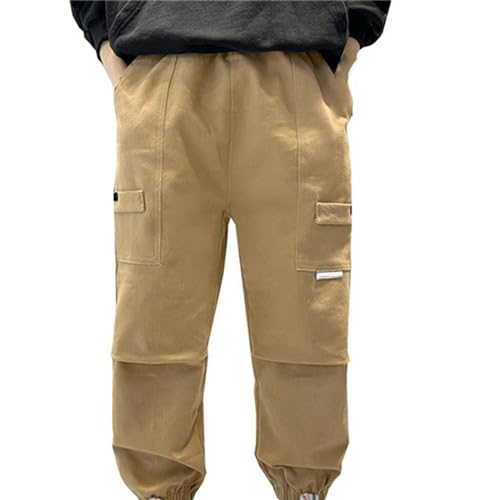 Cargohose Jungen, Skater Hose Jungen, Baggy Hosen Kinder Jungen Cargohose Outdoorhose Lange Wanderhose Regular Fit Jogginghose Mit Gummizug Outdoor Für Teenager Trekkinghose von Soupliebe