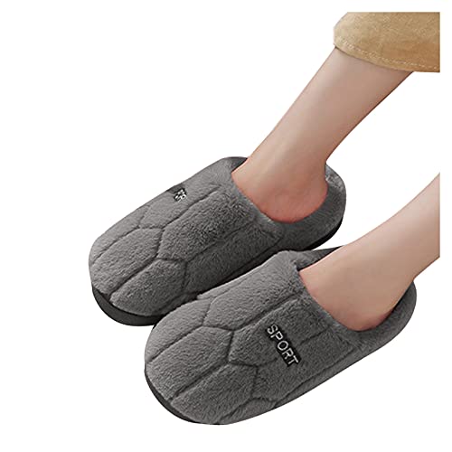 Damen Herren Hausschuhe Winter Warm Faux Pelz Slipper Weiche Flache Plüsch Pantoffeln rutschfeste Outdoor/Indoor - Mit Super Qualität von Soupliebe