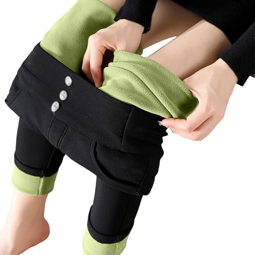 Damen Leggings Lang, Fleece Leggings Damen Gefütterte Strumpfhose Thermo - Gefüttert Lange Unterhosen Winter Thermohose Wanderleggings Strumpfhosen Für Laufhose Lang Fleecehose von Soupliebe