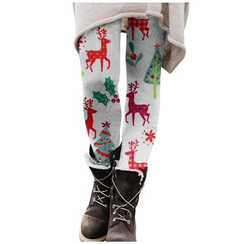 Damen Thermo Leggings, Weihnachts Leggings Damen Weihnachten Thermo Jeggings - Thermoleggings Laufhose Lang Winter Gefütterte Warme Gym Sport Running Weihnachten-Leggings von Soupliebe