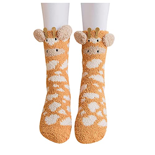 Flauschige Socken Damen, Kuschelsocken Weihnachten Damen Weihnachtssocken - Socken Flauschige 39-42 Weihnachtskuschelsocken Kuschel Lustige Süßes Geburtstagsgeschenk von Soupliebe