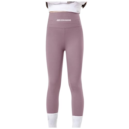 Gymnastikhose Mädchen, Thermoleggings Kinder Mädchen Mit Fleece Thermohose - Gymnastikhose Warm Lang Sport Leggings Fitness Turnhose High Waist Sportsleggins Weiche von Soupliebe