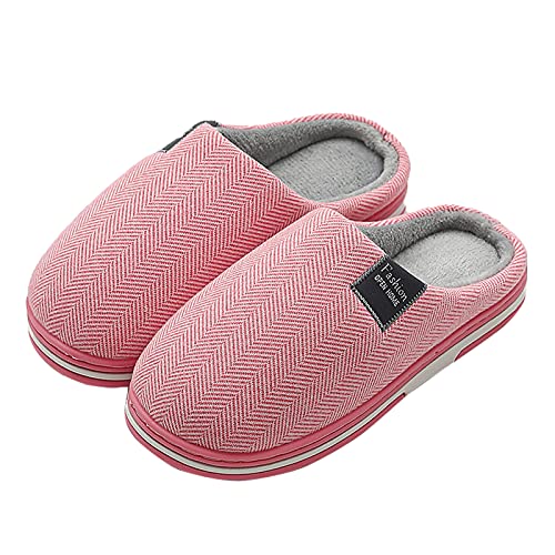 Hausschuhe Damen Herren Plüsch Pantoffeln - Slipper Mit Fussbett Damen Winter Filzpantoffeln, Hausschuhe Damen Winter Plüsch Pantoffeln Herren Warm Filzpantoffeln Frauen Bequeme Slippers Unisex von Soupliebe