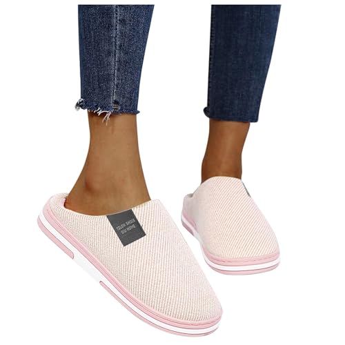 Hausschuhe Teenager Mädchen - Damen Herren Hausschuhe Winter Warme Slippers Weiche Flache Plüsch Pantoffeln rutschfeste Hausschlappen Outdoor/Indoor von Soupliebe