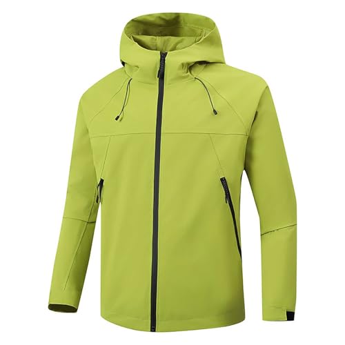 Jacke Herren Übergangsjacke, Softshelljacke Für Herren Wasserdicht Übergangsjacke - Leicht Wanderjacke Atmungsaktiv Outdoorjacke Mit Kapuze Winddicht Winterjacke Warme Funktionsjacke von Soupliebe