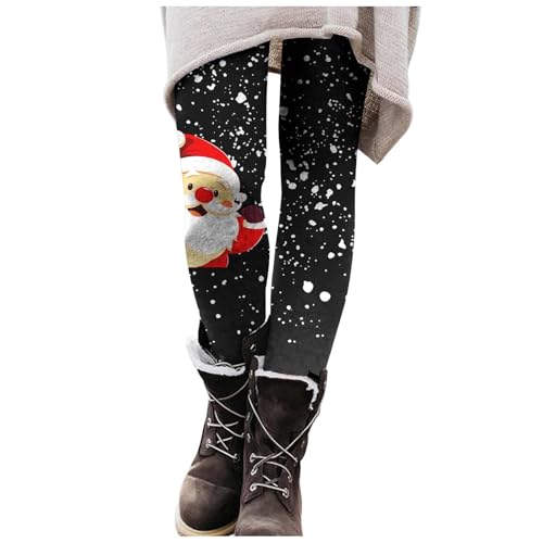 Jeggings Damen, Leggings Weihnachten Damen Jeggings - Thermo Winter Warme Laufhose Thermohose Thermal Women Thermoleggings Weihnachtsleggings Norweger Strumpfhosen von Soupliebe