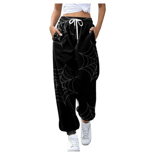 Jogginghose Teenager Mädchen, Jogginghose Damen Baumwolle Sweatpants - Schlupfhose Lang Sweathose Slim Fit Hose Mit Taschen Hausehose Geradem Jogpants Freizeithose Jogging Laufhosen Modern von Soupliebe