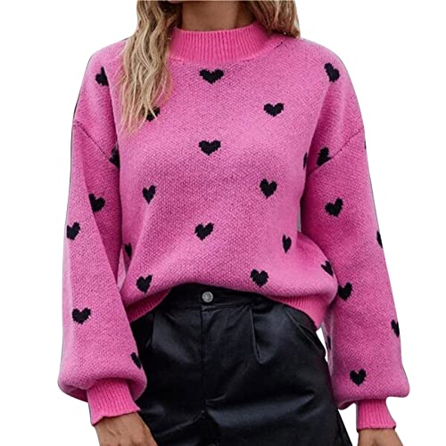 Kaschmir Pullover Damenpullover Damen Warm Strickpullover - Grobstrickpullover Lose Women Sweater Langarm Strickpulli Baumwolle Kaschmir Rollkragenpullover Sweatshirt Pulli von Soupliebe