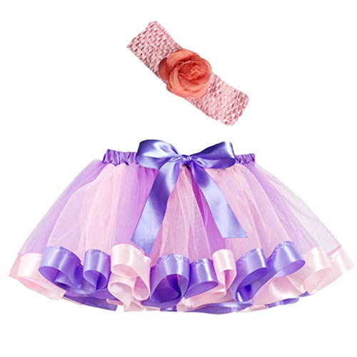 Kinder Tüllrock, Regenbogen Tüllrock Kinder Mädchen Tutu Karneval Bunt - Tütü Pink Prinzessin Ballettrock Pettiskirt Rock Minirock Tüll Röcke Bunte Lagen Ballett Tanz Party von Soupliebe