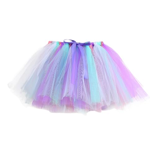 Kinder Tüllrock, Tüllrock Kinder Mädchen Ballett Bunt Tanzrock - Mädchen Tutu Röcke 80Er Jahre Retro Kinder Tanzkleid Partykleid Tütü Rock Minirock Für Halloween Dress Up Party von Soupliebe