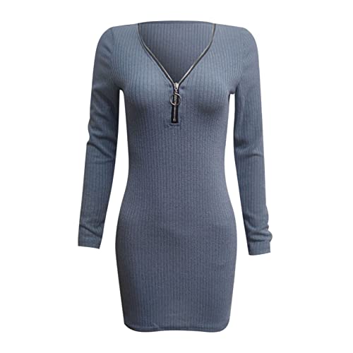 Kleid Damen Herbst, Strickkleider Damen Herbst, Pulloverkleid Damen Langarm Wollkleid Freizeitkleid Winter Sweatkleid Plüsch Women Herbst Kleider Warm Mode Longpullover Pullover Winterkleid von Soupliebe