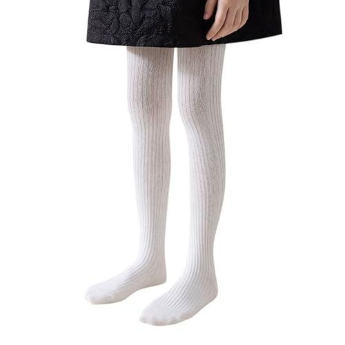 Kniestrümpfe Damen Weiß, Strümpfe Mädchen Overknees Strick Kniestrümpfe - Lange Fleece Thermostrumpfhose Warme Thigh Highs Winter Baumwolle Socken Retro Blickdichte Überknie Socke von Soupliebe