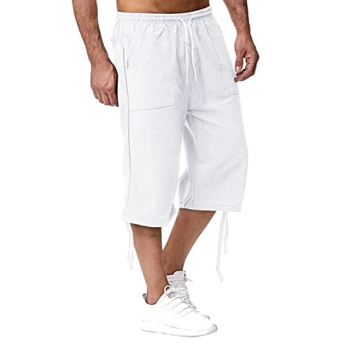 Kurze Hose Herren Leinen-Shorts 3/4 Länge Hosen Sommerhose Bermuda Sommer Dreiviertel Cargohose Herrenshorts Strand Yoga Jogger Casual Sweatpants Sporthose Mit Taschen 0 Kurze Hose Herren Leinen-Shorts 3/4 Länge Hosen Sommerhose Bermuda Sommer Dreiviertel Cargohose Herrenshorts Strand Yoga Jogger Casual Sweatpants Sporthose Mit Taschen 0 von Soupliebe