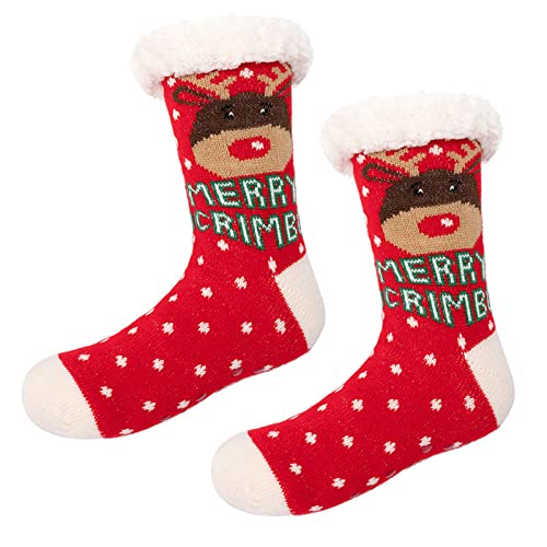 Kuschelsocken Damen, Kuschelsocken Damen Christmas Socks - Weihnachten Weihnachts Weihnachtssocken Frauen Kuschelig Socken 39-42 Lustige Süßes Geburtstagsgeschenk von Soupliebe