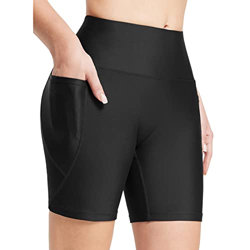 Leggings Damen High Waist Hotpants - Radler Hose Gym Running Shorts Sommer Laufhose Kurze Radlerhose Elastisch Bauchweg Sporthose Sport von Soupliebe