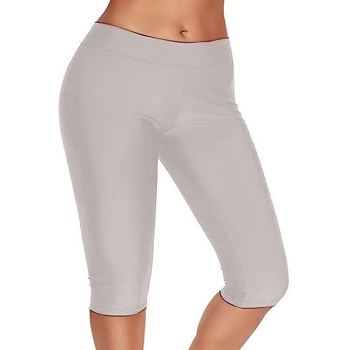 Leggings Damen High Waist Hotpants - Radlerhose Activewear Fitness Baumwolle Kurze Hose Elastisch Radler Mit Taschen Sporthose Blickdicht Sportshorts von Soupliebe