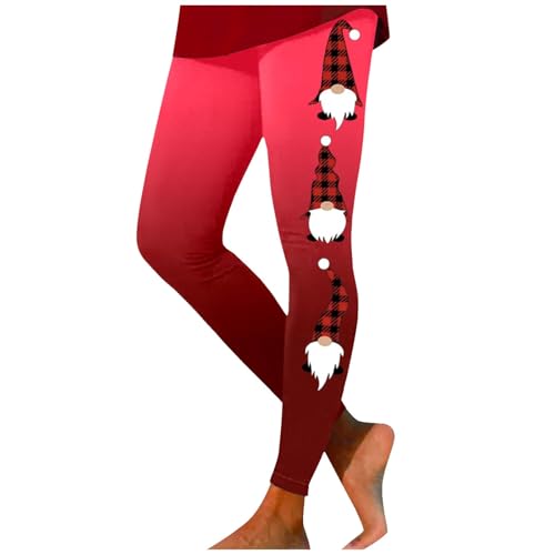 Leggings Weihnachten Damen, Thermo Leggings Damen Weihnachten - Jeggings Weihnachtshose Weihnachtsstrumpfhose Warm Thermoleggins Baumwolle Thermoleggings Norweger Strumpfhosen von Soupliebe