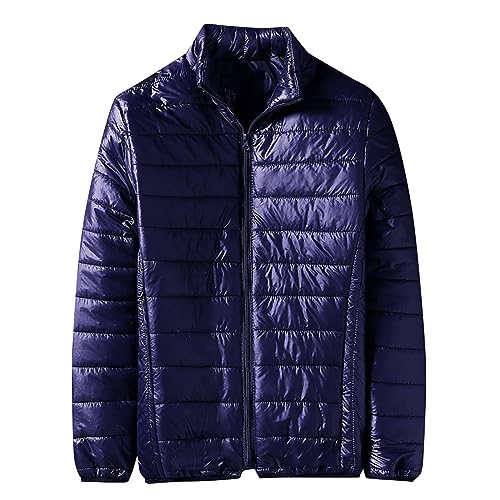 Leichte Steppjacke, Daunenjacke Herren Winter Puffer Jacke - Sportjacke Männer Daunenmantel Outdoor Softshelljacke Freizeit Herren-Jacken Fitness Übergangsjacke Steppjacke Ohne Kapuze von Soupliebe