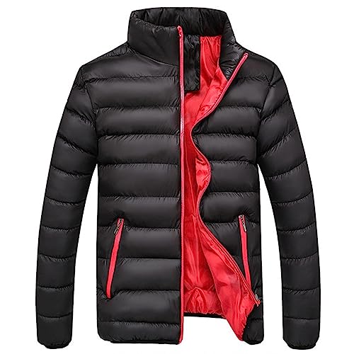 Leichte Steppjacke, Steppjacke Herren Reißverschluss Daunenjacke - Sportjacke Outdoor Softshelljacke Lässiges Übergangsjacke Casual Herrenjacken Lockere Herren-Jacken Jacke Ohne Kapuze von Soupliebe