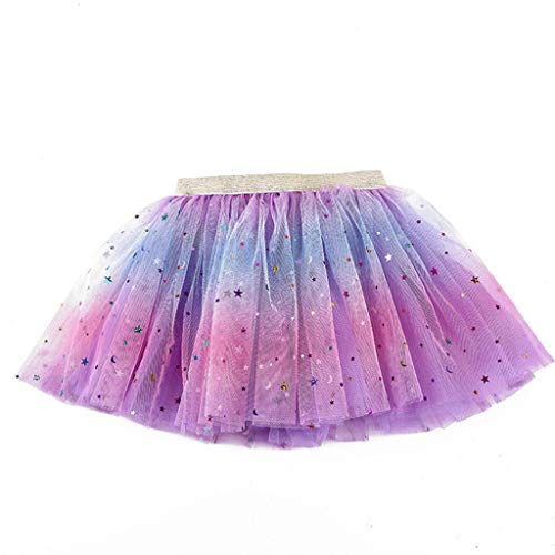 Mädchen Tüllrock, Tanzrock Kinder Mädchen Tutu Ballett Tüllrock - Mädchen Röcke Weiches 80Er Jahre Retro Kinder Rock Tanzkleid Partykleid Tütü Minirock Für Halloween Dress Up Party von Soupliebe