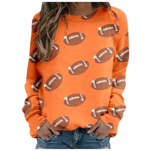 Oberteile Teenager Mädchen, Pullover Damen Ohne Kapuze Sweatshirt - Langarmshirt Y2K Oberteile Print Shirt Autumn Tops Locker Sweater Winter Frauen Buchstaben Druck Casual Oberteil von Soupliebe